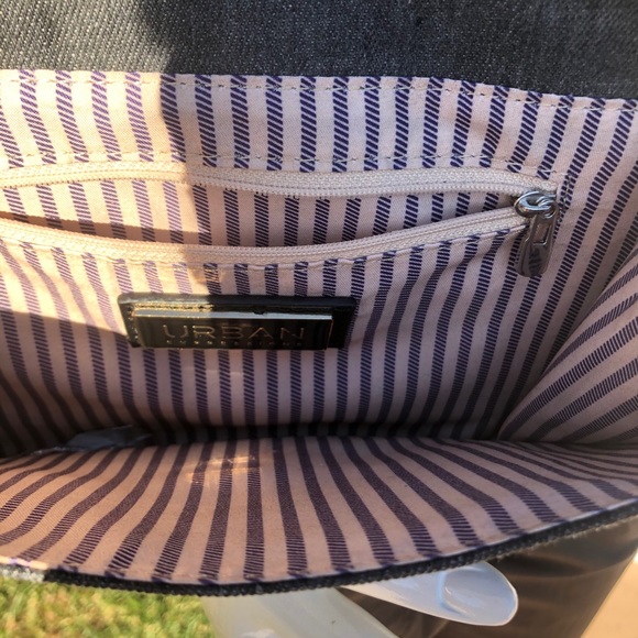 URBAN EXPRESSIONS DENIM CROSSBODY CLUTCH - Picture 8 of 10